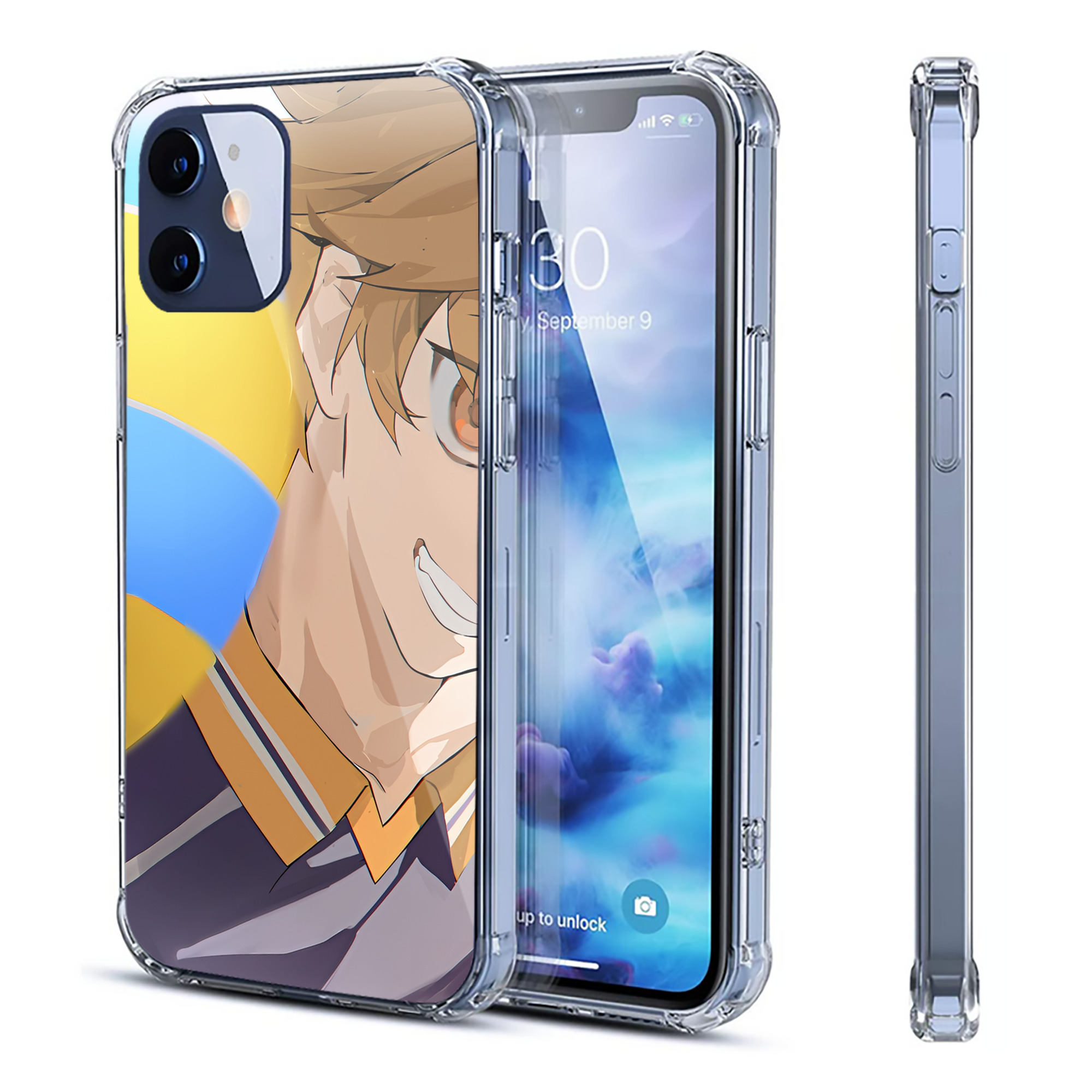 （画像用） ハイキュー!! Haikyu!! 【iPhone 12シリーズ対応】透明スマホケース（クリアソフトケース）